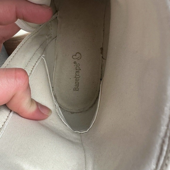 Baretraps COVINA Women's Sz 9.5M High Heel Embroidered Boots Tan and Cream - Picture 12 of 13